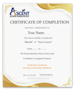 Course Completion Certificate