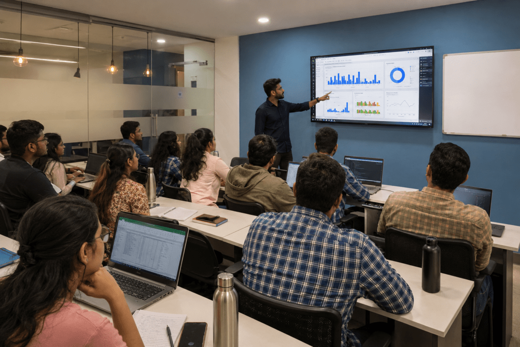 Ascent Software Training Institute data analytics classroom in BTM Layout Bangalore